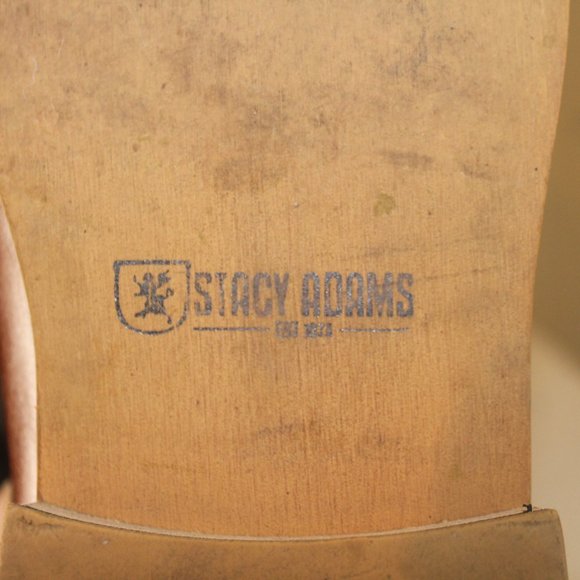 STACY ADAMS DICKINSON MENS LEATHER CAP TOE OXFORDS